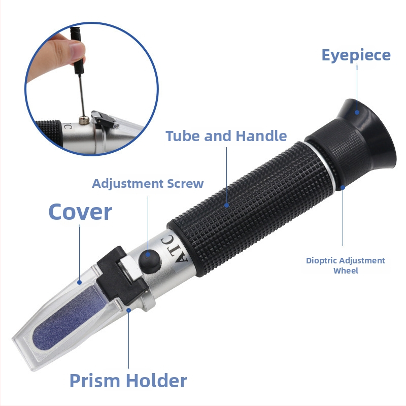 Kézben tartható sószint-mérő tengervízhez, akvakultúrához és élelmiszer-feldolgozáshoz; Márka Xing wei qiang; Refraktométer és hidrométer