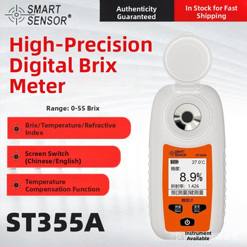 Sima ST355A digitálny refraktometer pre ovocie a nápoje, rozsah merania 0–55% Brix