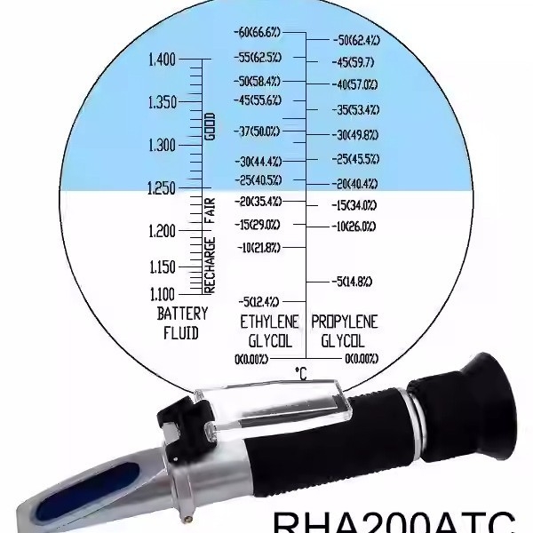 RHA-200 mjerni uređaj za točku smrzavanja baterijskog elektrolita, antifriza i tekućine za pranje vjetrobrana