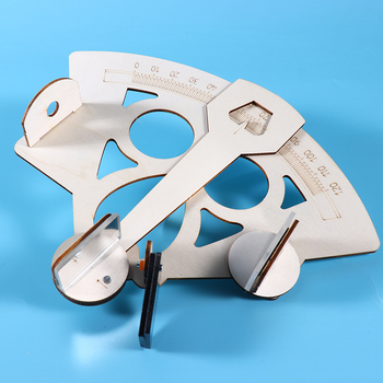 Joc educațional de fizică: model de instrument de măsurare naval bazat pe refracție, din lemn, DIY, multifuncțional, pentru 7–14 ani