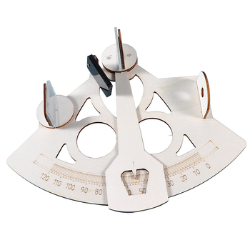 Joc educațional de fizică: model de instrument de măsurare naval bazat pe refracție, din lemn, DIY, multifuncțional, pentru 7–14 ani