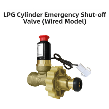 Detektor úniku plynu s uzatváracím ventilom LPG, model XH-FM100, 12–24V, 360° detekcia, dosah 5 m, -40°C až 70°C