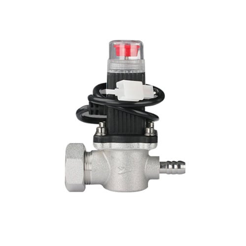 Senzor de scurgeri gaze cu robinet de siguranță pentru LPG, model XH-FM100, 12–24V, detecție 360°, rază 5 m, -40°C până la 70°C