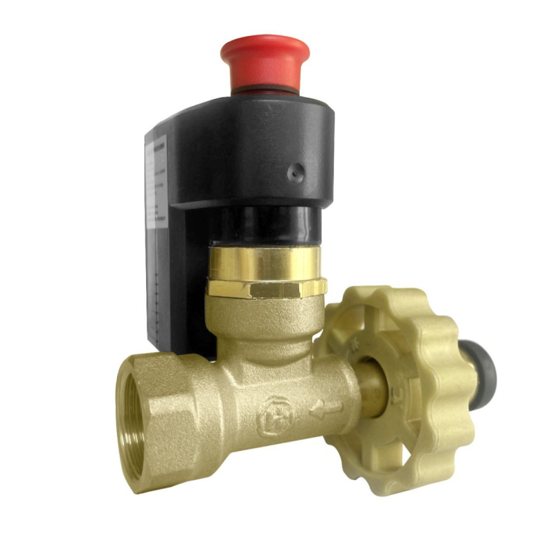 Senzor de scurgeri gaze cu robinet de siguranță pentru LPG, model XH-FM100, 12–24V, detecție 360°, rază 5 m, -40°C până la 70°C