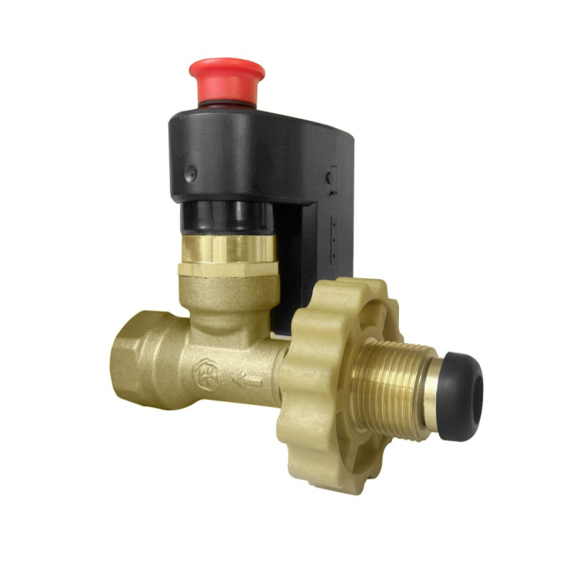 Senzor de scurgeri gaze cu robinet de siguranță pentru LPG, model XH-FM100, 12–24V, detecție 360°, rază 5 m, -40°C până la 70°C