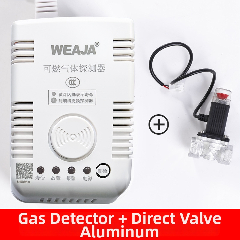 Rögzített telepítésű gázszivárgás-figyelő készülék otthoni és kereskedelmi konyhákhoz (természetes gáz CH4; 6% LEL; 220V; gyúlékony gázok)