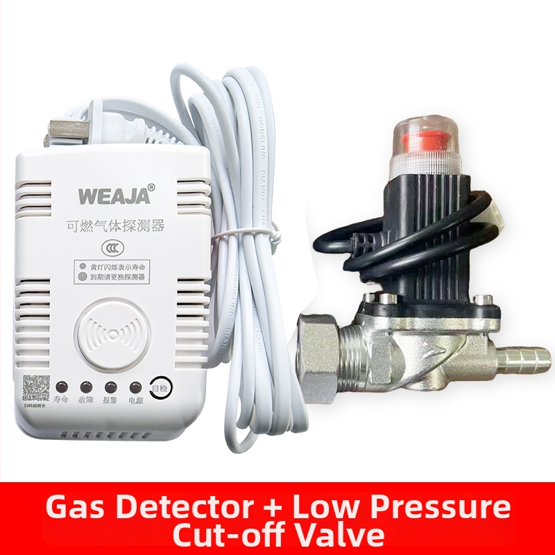 Rögzített telepítésű gázszivárgás-figyelő készülék otthoni és kereskedelmi konyhákhoz (természetes gáz CH4; 6% LEL; 220V; gyúlékony gázok)