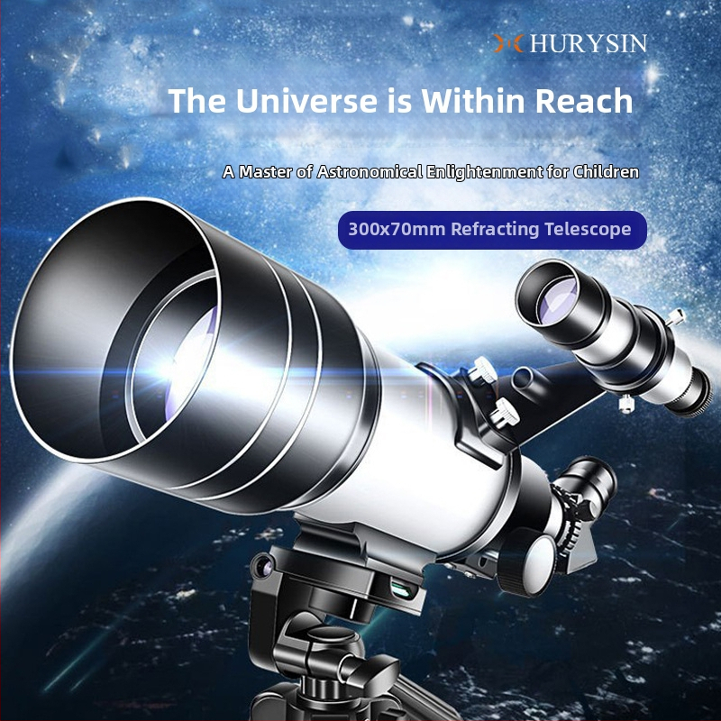 Teleskop pre astronómiu s veľkým priemerom, vysokým zväčšením a HD optikou; na pozorovanie hviezd a Mesiaca; dvojúčelový – pozorovanie neba a vták; ideálny darček pre deti
