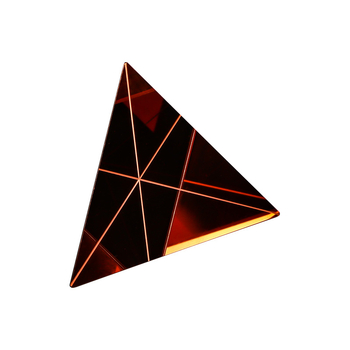 Instrument optic cu prismă triunghiulară, marca Haoxuan, număr de produs: Prismă triunghiulară, nu este importat, potrivit pentru aerospațiu, medical, militar și aplicații optice