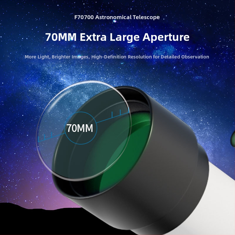 F70700 kettős használatú csillagászati távcső nagyítású a tájnézéshez, Hold megfigyeléséhez és fényképezéshez