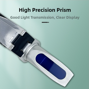 Kézi refraktométer cukor- és sótartalom mérésére – Brix mérő gyümölcslevekhez és tengervíz sótartalmához – Eredet Hengshui, testre szabott márka