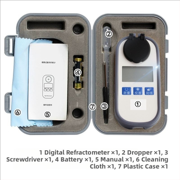 Дигитален измерител за соленост на морска вода – тестер за специфична тежест, рефрактометър, оборудване за морски аквариуми (пластмаса)