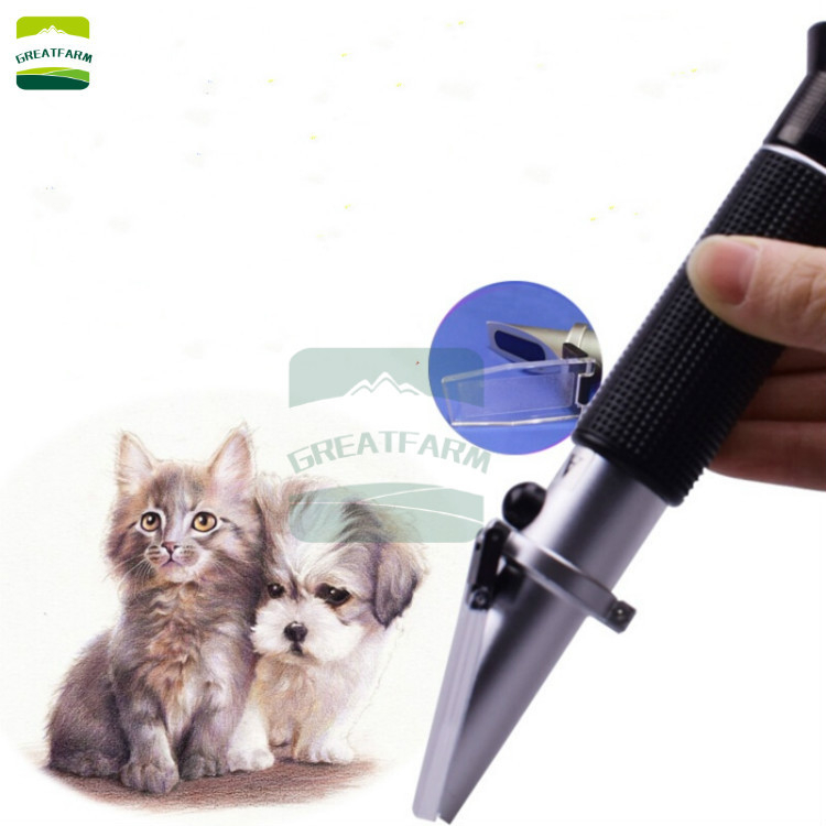 Veterinaarne refraktomeeter kasside ja koerte uriini jaoks – uriini spetsiaalse gravitatsiooni ja seerumproteiinide kontsentratsiooni mõõtmine