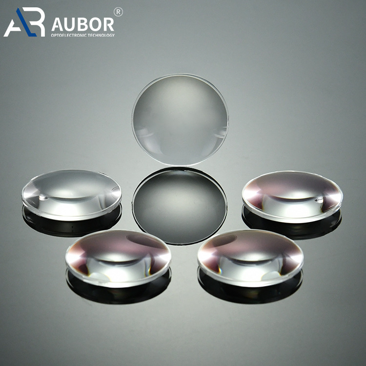 Lentilă VR, design bikonvex, material PMMA/PC, Aubor optoelectronics, pentru aplicații în aviație, medicină, militară și domeniul optic