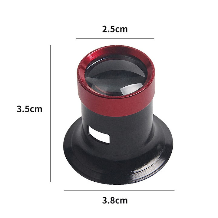 Εργαλεία επισκευής ρολογιών με μεγεθυντικό φακό — Zilan; Κράμα αλουμινίου; Φακός από γυαλί