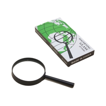 Χειροκίνητος μεγεθυντήρας με πλαστική λαβή, φακός υψηλής ευκρίνειας, μεγάλος προβολικός χώρος, κατάλληλος για ανάγνωση εφημερίδων, φιλικός προς τα μάτια.