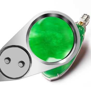 Μεγεθυντικός φακός 40x, φορητός, αναδιπλούμενος, με φωτισμό