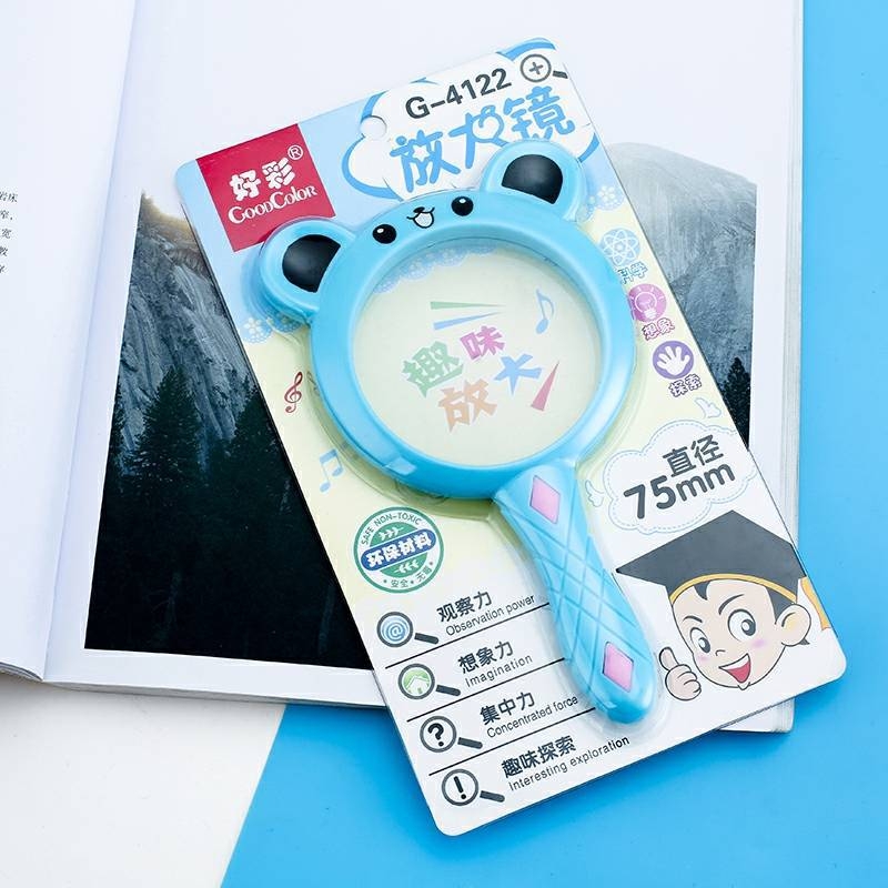 Φορητός μεγεθυντικός φακός, 5x μεγέθυνση, μοντέλο Carney Bear Magnifier, ακρυλική κατασκευή