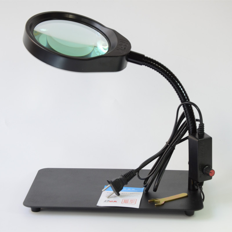 Stolni HD LED povećalo za čitanje novina i zaslona mobitela, povećanje 3x–20x, pogodno za popravke i zavarivanje