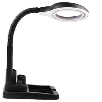 Stolna lampa s LED osvjetljenjem i povećalom za popravke mobitela, elektroniku, ploče i procjenu nakita