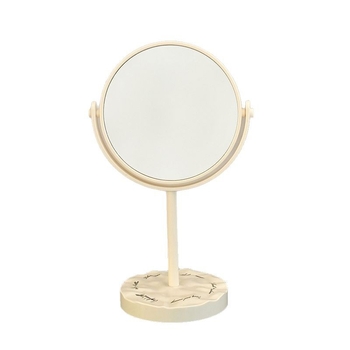 Asztali smink tükör, kétoldalas, HD nagyítás, forgatható, keret PU/PS/PVC (kétoldalas, HD nagyítás, forgatható)