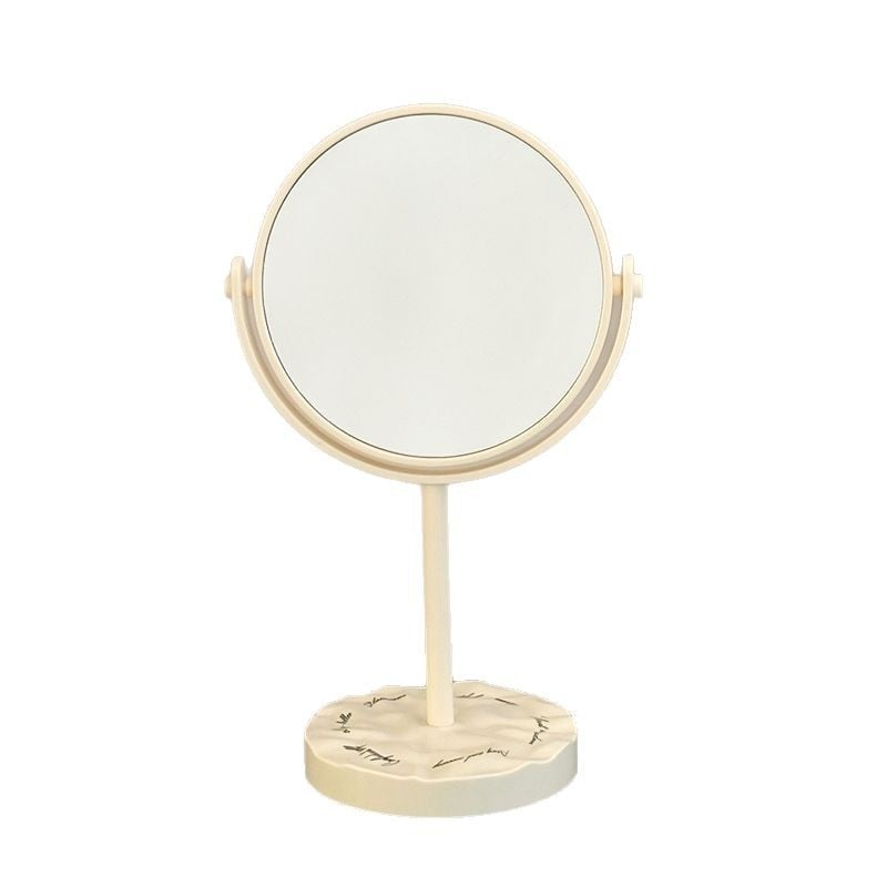 Asztali smink tükör, kétoldalas, HD nagyítás, forgatható, keret PU/PS/PVC (kétoldalas, HD nagyítás, forgatható)