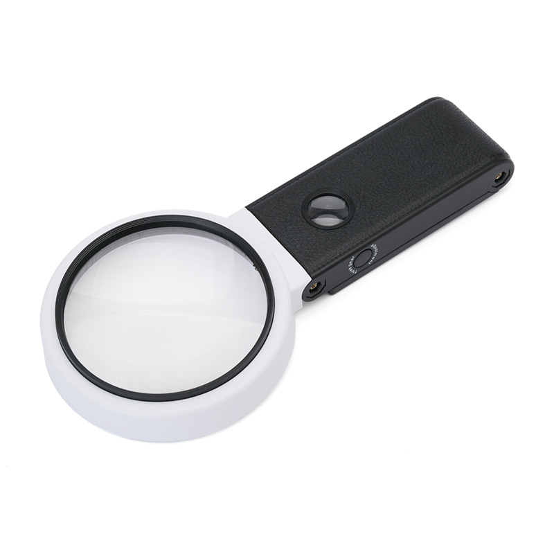 Sklopiva ručna povećala s LED svjetlom, povećanje 6X/25X, ABS + akrilno leća, Fukai TH-7018A/B/BD/C