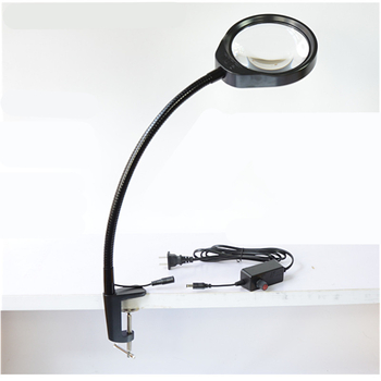 PD-032AL klips stolna lupa sa LED svjetlom, višenamjenska lampa za zavarivanje i održavanje, 10x povećanje