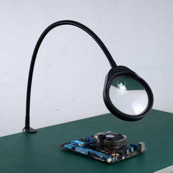 PD-032AL klips stolna lupa sa LED svjetlom, višenamjenska lampa za zavarivanje i održavanje, 10x povećanje