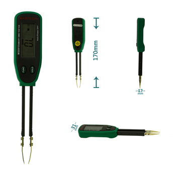 MasTech MS8910 Kézben tartható kondenzátor- és ellenállásmérő automatikus azonosítással, kapacitás 30 mF-ig, tömeg 0,12 kg