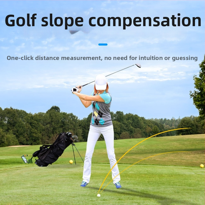 Distanțier laser pentru golf cu măsurare unghi și pantă – rază 5-1000 m, mărire 6x, baterie litiu, seria Lab Camuflaj