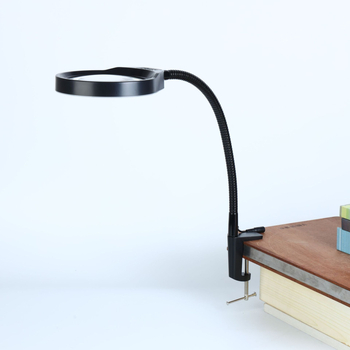 PDOK PD-032A Lupa clip LED pentru sudură — lampă de bancă pentru întreținere