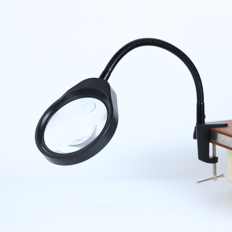 PDOK PD-032A Lupa clip LED pentru sudură — lampă de bancă pentru întreținere