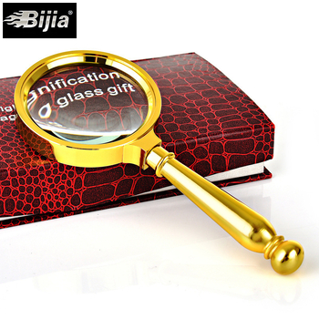 BIJIA Bronze Magnifier — Retro metalna ručna lupa za čitanje s optičkim staklom