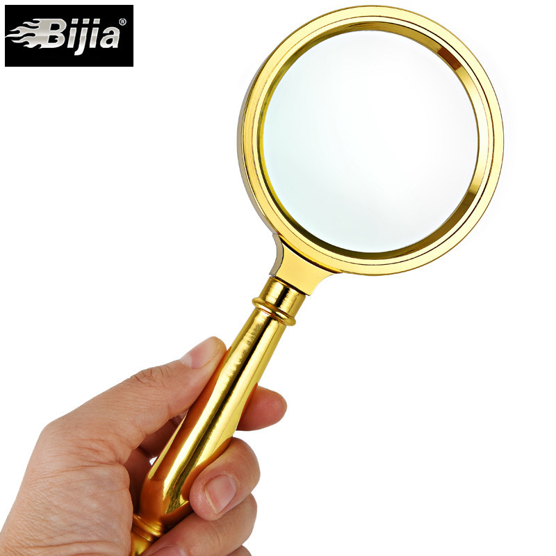 BIJIA Bronze Magnifier — Retro metalna ručna lupa za čitanje s optičkim staklom
