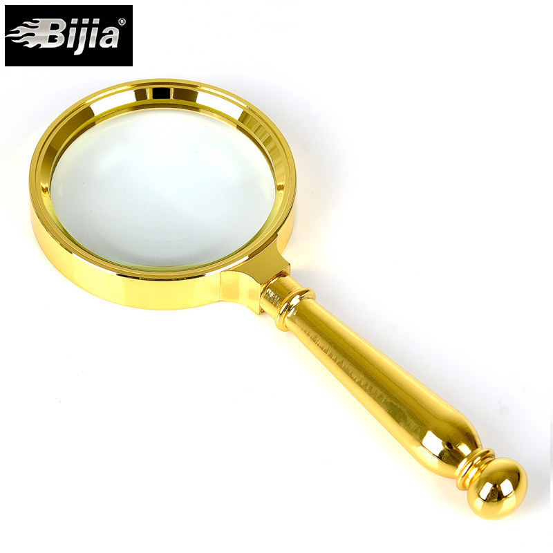 BIJIA Bronze Magnifier — Retro metalna ručna lupa za čitanje s optičkim staklom