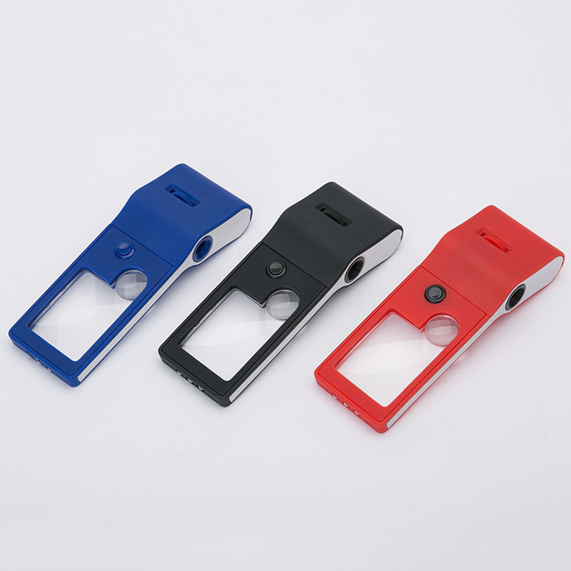 Ručna lupa s 6 LED i UV provjerom banknota, prijenosna lupa za čitanje, za starine i nakit