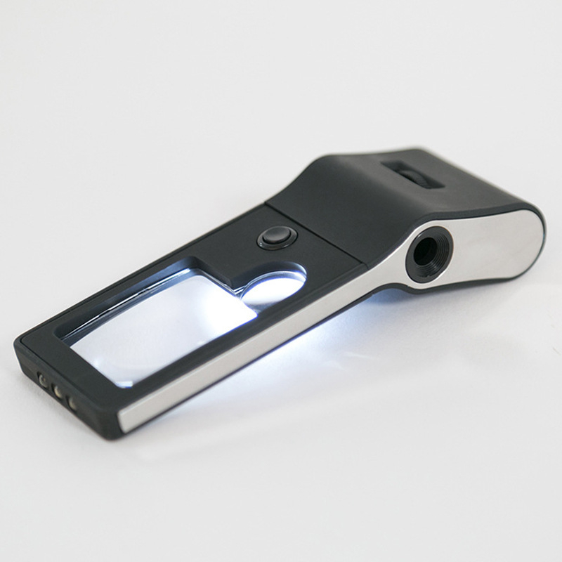 Ručna lupa s 6 LED i UV provjerom banknota, prijenosna lupa za čitanje, za starine i nakit