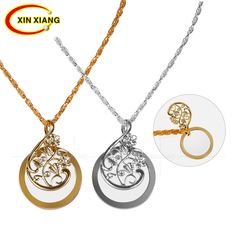 Ogrlica s lupom u cvjetnom stilu sa strass kamenjem – prijenosna, 4.5× povećanje