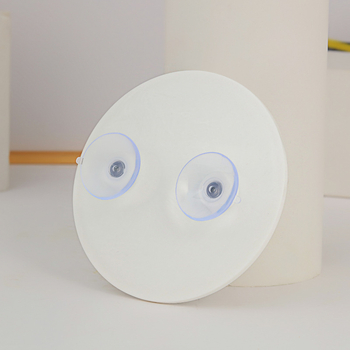 Kozmetičko ogledalo za kupaonicu s 15x povećanjem, okvir od akrila, montaža vakuumskom čašicom bez bušenja, srebrno ogledalo