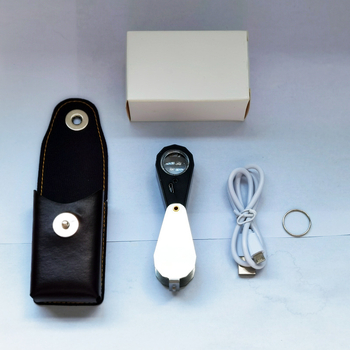 Jinjing HD povećalo za identifikaciju nakita, prijenosno s LED svjetlom, otisak pigeon-eye, visoko uvećanje, kaiš s kodom struka (Porijeklo: Wenzhou; Uvoz: Ne; Marka: Jinjing)