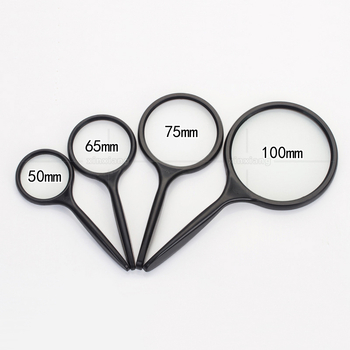 3x povećalo s ručnom ručkom — ABS kućište i staklena leća, prijenosni pomoćnik za čitanje starijim osobama