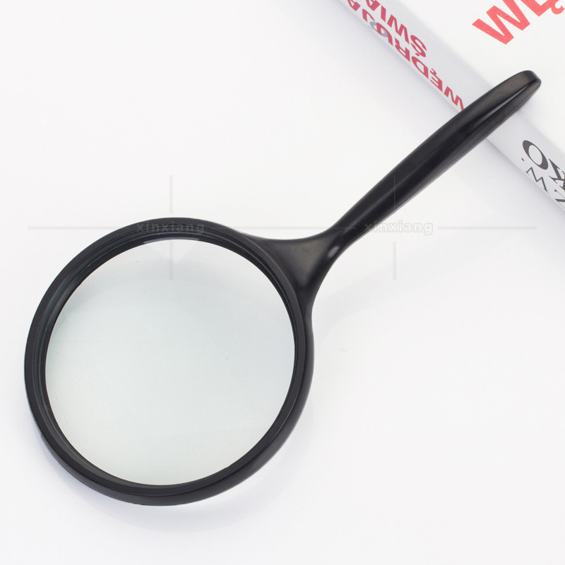 3x povećalo s ručnom ručkom — ABS kućište i staklena leća, prijenosni pomoćnik za čitanje starijim osobama