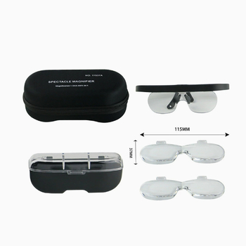 Chuda naočale s naglavnom povećalom za tetoviranje trepavica i čitanje, model 11537A, podrijetlo Zhejiang