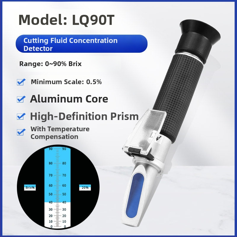 Ručni refraktometar za mjerenje koncentracije rashladne tekućine za rezanje – brend OUSURE/European Element, model QXY, šifra artikla iTte6af*Mxav6r*4KT~*6x8Ql