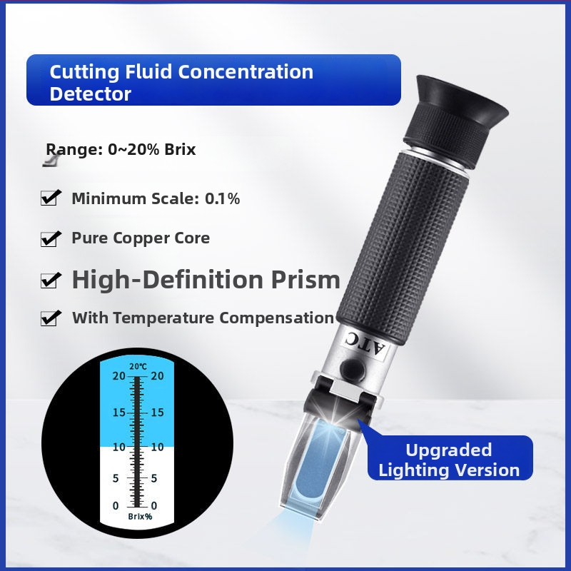 Ručni refraktometar za mjerenje koncentracije rashladne tekućine za rezanje – brend OUSURE/European Element, model QXY, šifra artikla iTte6af*Mxav6r*4KT~*6x8Ql