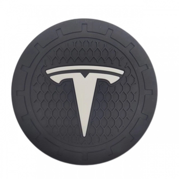 Podmetač za čašu u autu s logom – simpatičan karikaturistički unutarnji dizajn, protuklizan, pretinac za karticu, PVC materijal (Tisak loga; Prilagodba; Marka Karl Lindp)