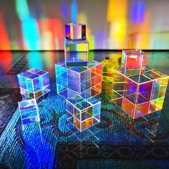 Prizmatický zachytávač slnečného svetla z optického skla, stolová dekorácia, kreatívny darček