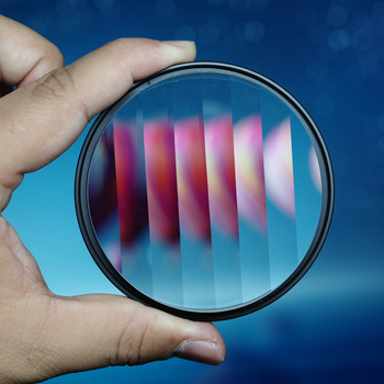 Photographed FF015 Lineáris Üveg Prizma Szűrő DSLR-hez – Split Mirror, Személyre Szabott Rajzok