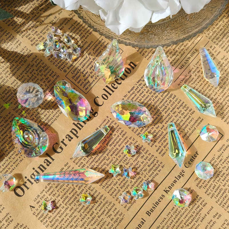 Sun Catcher DIY set — umjetni kristal, geometrijski oblik, plastična kutija, moderni minimalistički stil